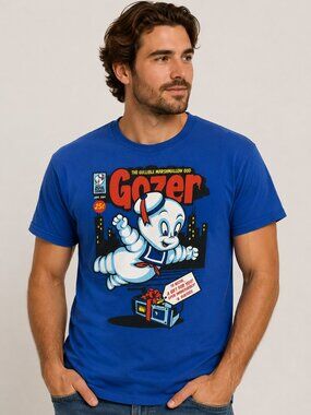 Ghostbusters Gozer Stay Puft Graphic T-Shirt TeeFury Comic Tee